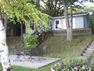 The cottage as seen from the boathouse